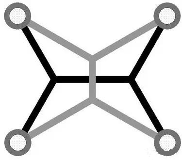 灰色Steiner樹(shù)不是最優(yōu)的，但黑色Steiner樹(shù)是最優(yōu)的。